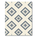 Gray Diamond Floral Arrangement Rug