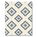 Gray Diamond Floral Arrangement Rug