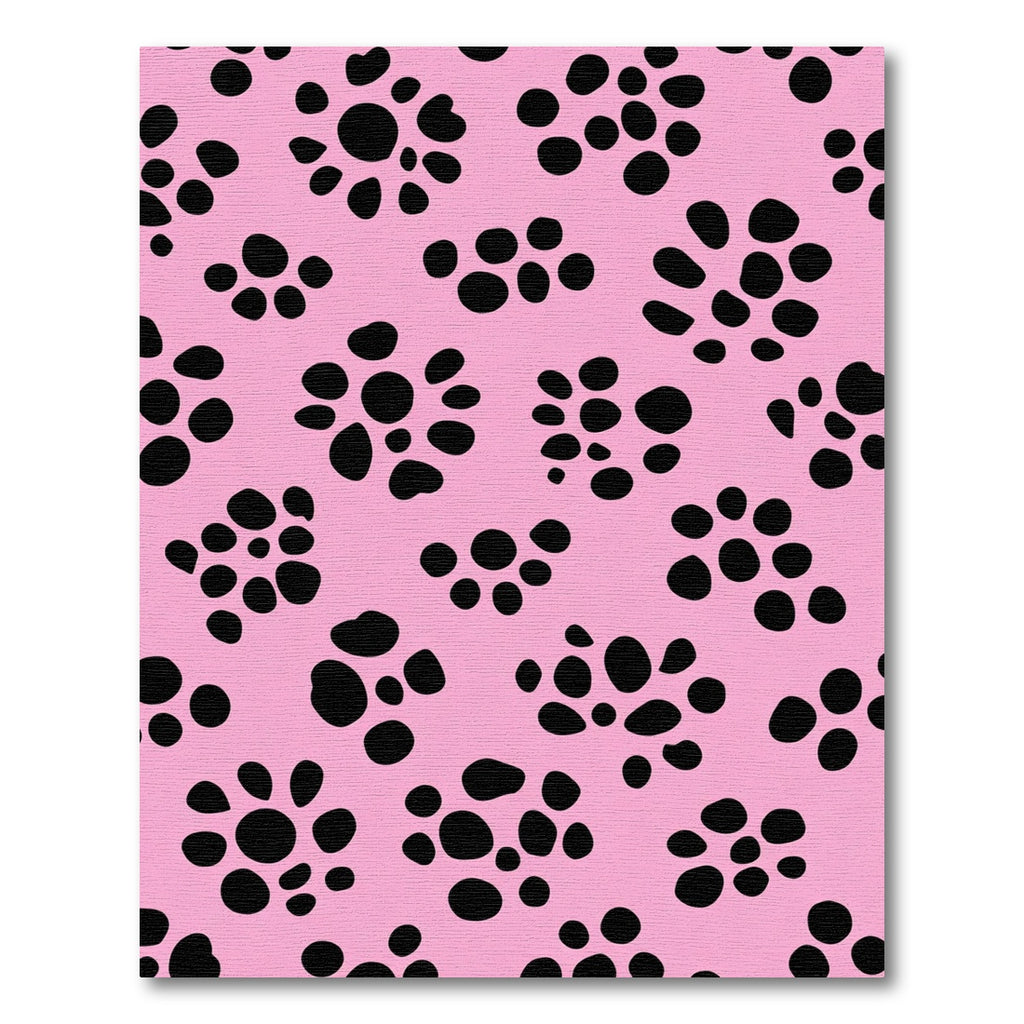 Pink Black Dot Cluster Rug