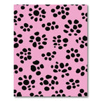 Pink Black Dot Cluster Rug
