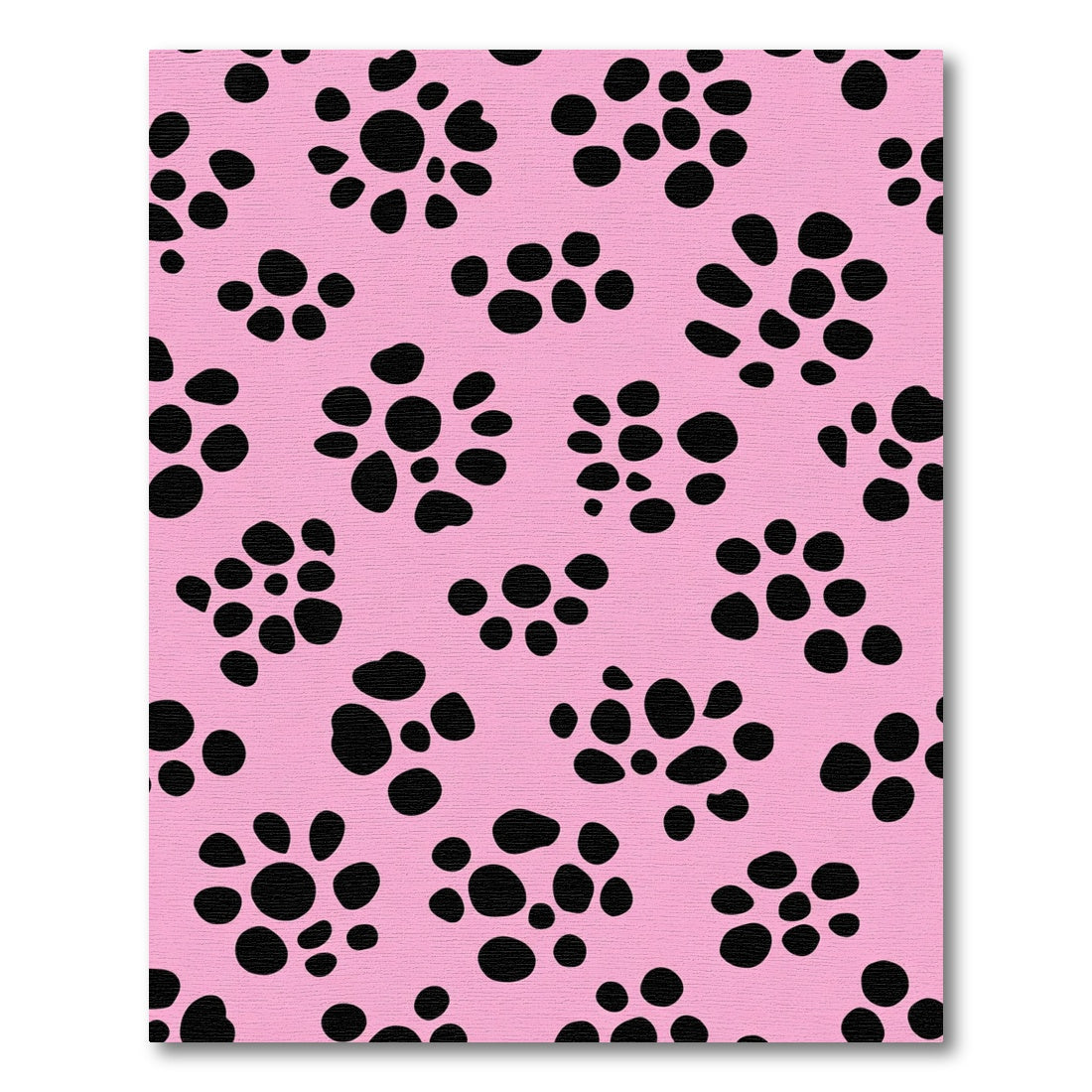 Pink Black Dot Cluster Rug