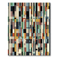Abstract Eclectic Geometric Stripe Rug