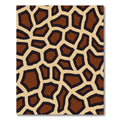 Brown Giraffe Spotty Overlay Rug