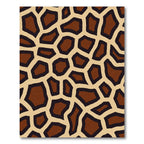 Brown Giraffe Spotty Overlay Rug