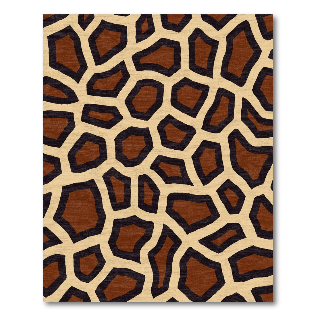 Brown Giraffe Spotty Overlay Rug
