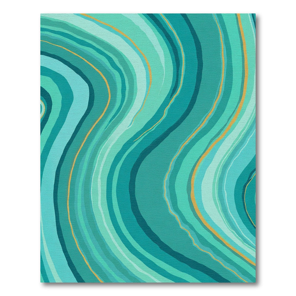 Turquoise and Orange Swirl Agate Rug
