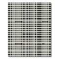 Black and Cream Grid Rectangles Rug