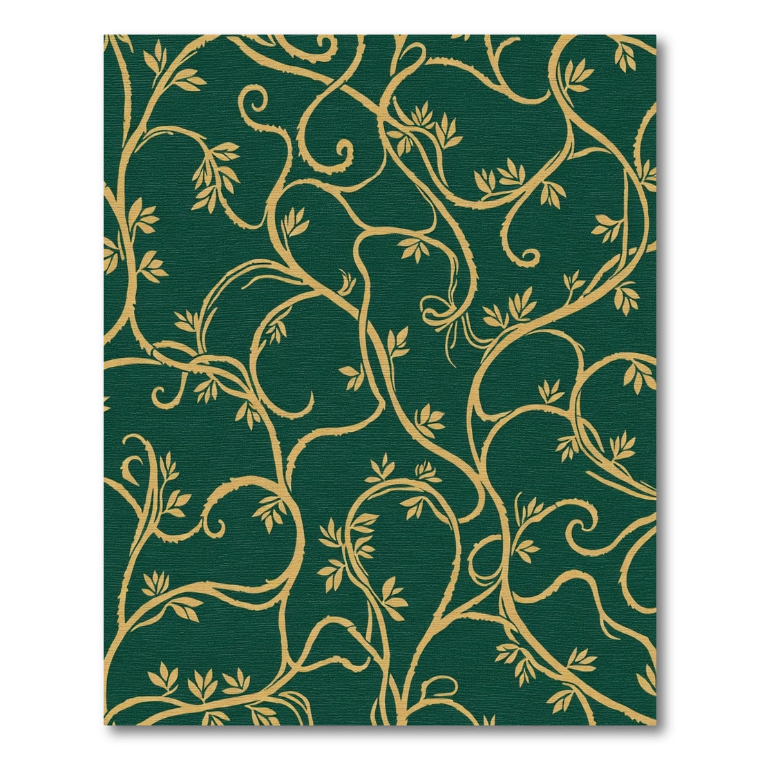 Golden Vine Emerald Garden Rug