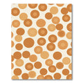 Warm Terracotta Circles Scatter Rug