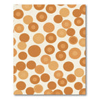 Warm Terracotta Circles Scatter Rug