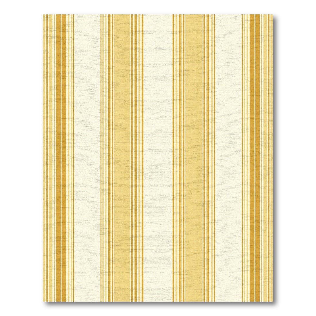 Warm Amber Striped Contemporary Rug