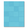 Aqua Geometric Overlay Blocks Rug
