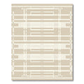 Geometric Neutral Stripe Overlay Rug