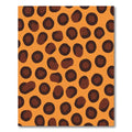 Orange Brown Animal Spots Rug
