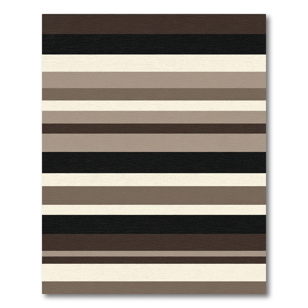 Neutral Earth Tone Horizontal Stripe Rug