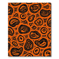 Orange Abstract Organic Shape Collection Rug