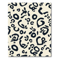 Bold Black Spots Cream Background Rug