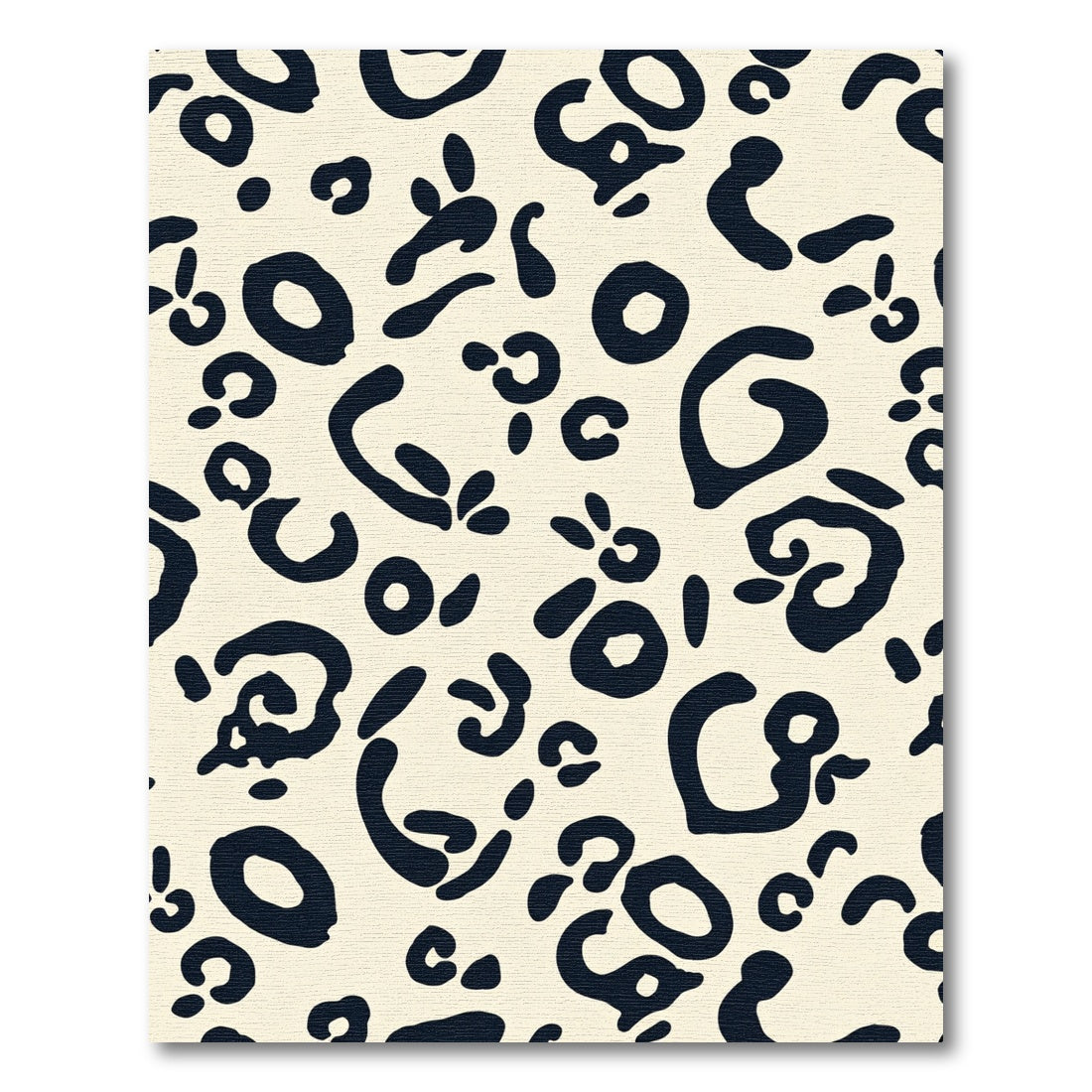 Bold Black Spots Cream Background Rug