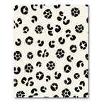 Cream Black Scattered Spots Rug