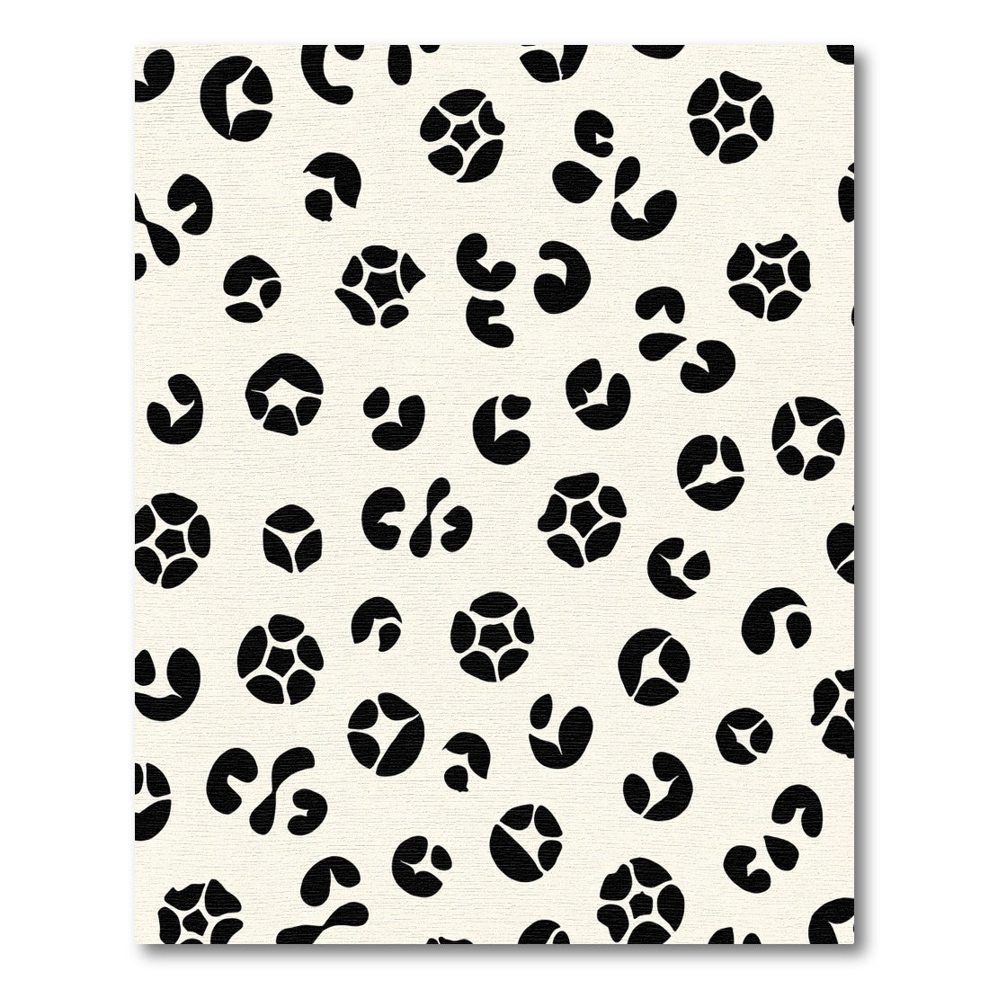 Cream Black Scattered Spots Rug
