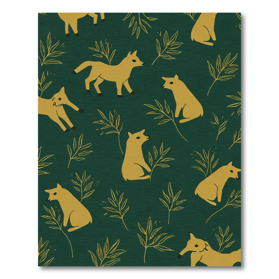 Golden Fox Fern Forest Rug