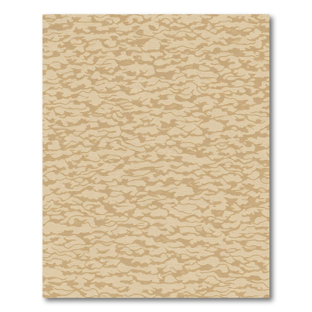 Earthy Tan Organic Wavy Texture Rug