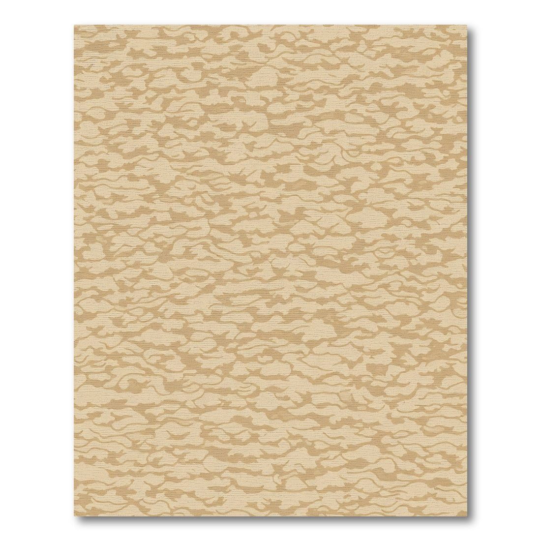 Earthy Tan Organic Wavy Texture Rug