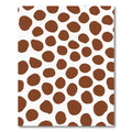 Deep Brown Spotty Contemporary Rug