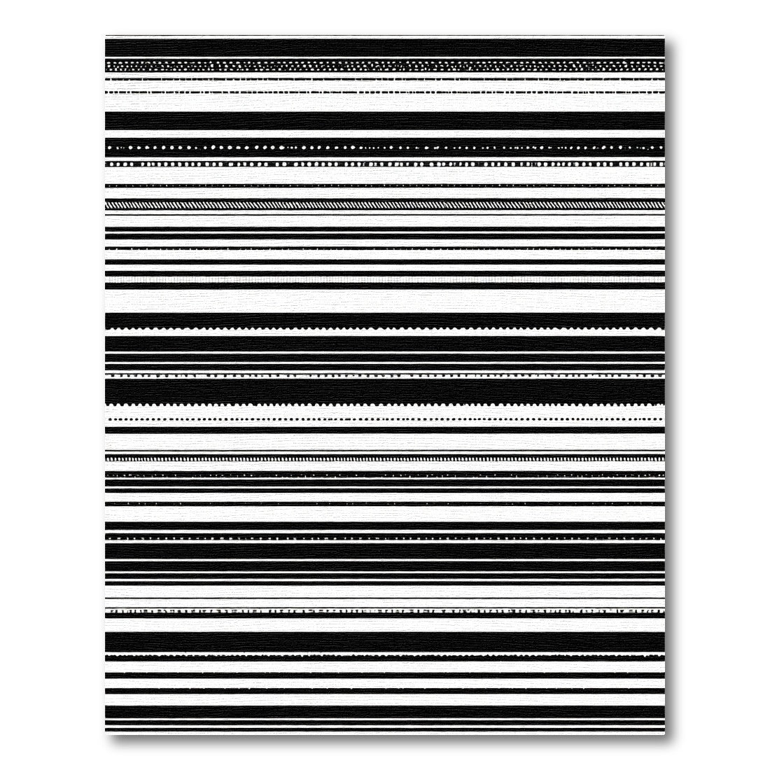 Monochromatic Horizontal Lines With Variations Rug
