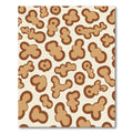 Brown And Tan Abstract Blob Rug