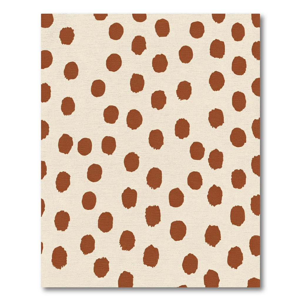 Reddish Brown Polka Dot Spots Rug