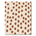 Reddish Brown Polka Dot Spots Rug