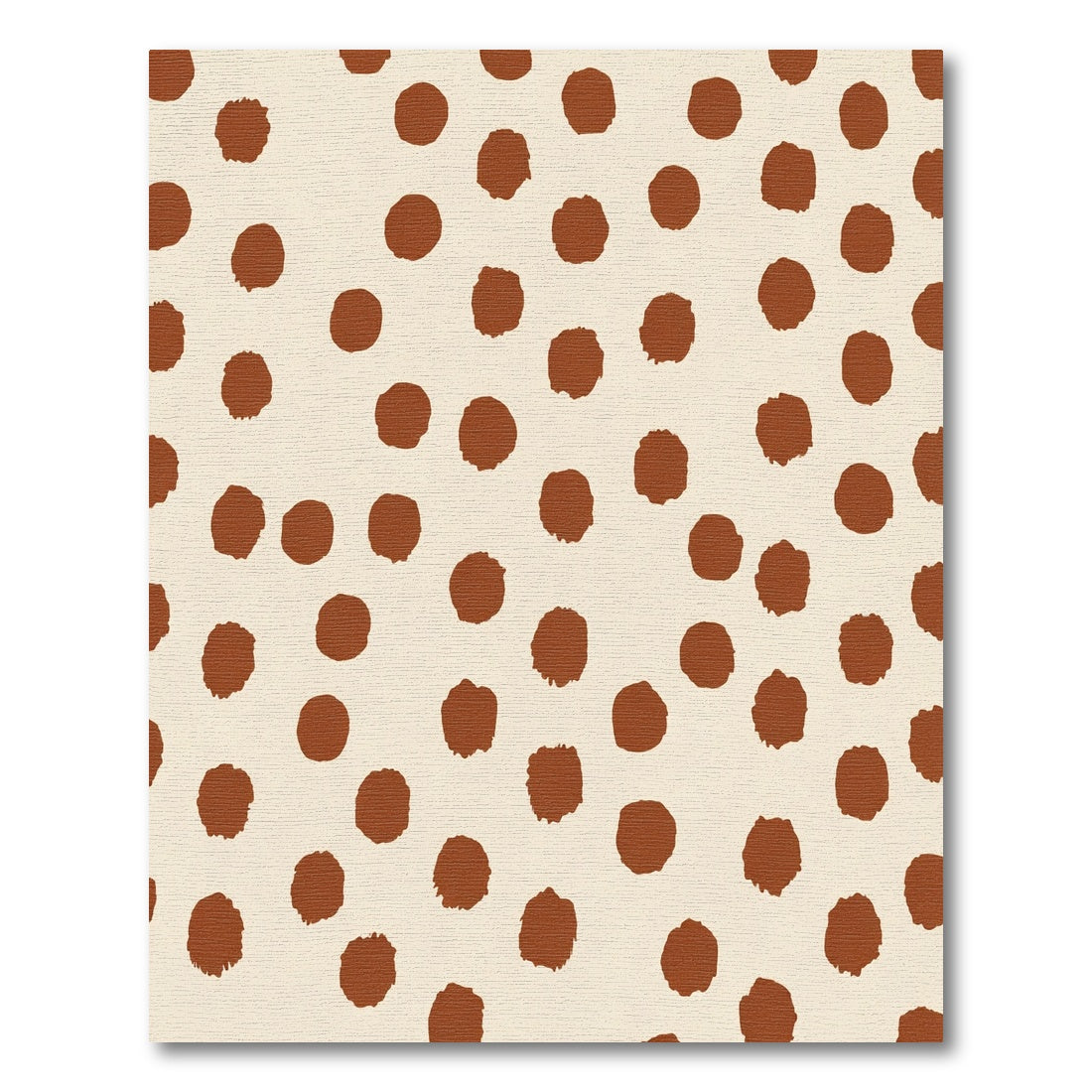 Reddish Brown Polka Dot Spots Rug