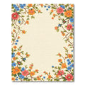 Vibrant Floral Vine Border Rug
