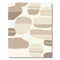 Abstract Organic Neutral Stones Stripe Rug