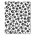 Bold Black Circles Scattered Composition Rug