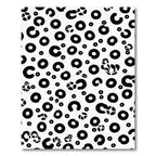 Bold Black Circles Scattered Composition Rug
