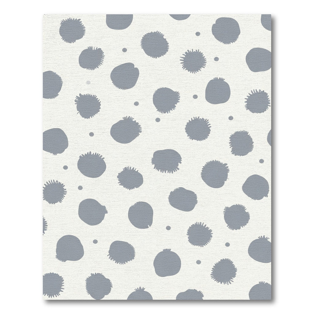 Gray Splatter Polka Dot Field Rug