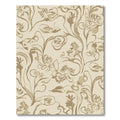Tan Floral Vine Abstract Rug