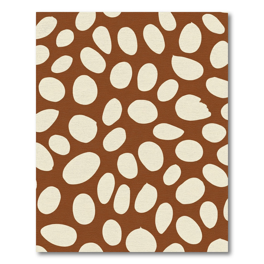 Brown Cream Smooth Pebble Spread Rug