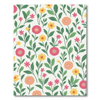 Whimsical Floral Garden Cream Rug