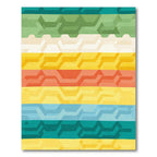 Multi-Color Geometric Chevron Stripe Rug