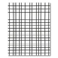 Classic Black White Grid Lines Rug