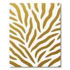 Golden Bronze Zebra Wave Rug