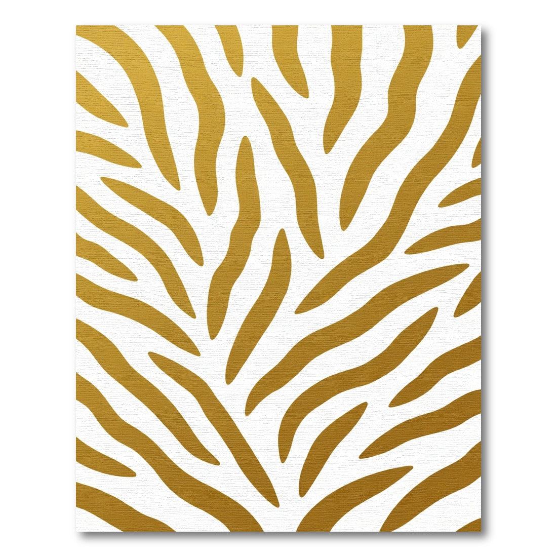 Golden Bronze Zebra Wave Rug