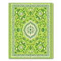 Lush Verdant Botanical Medallion Rug