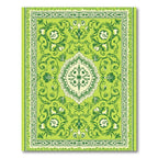 Lush Verdant Botanical Medallion Rug