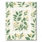 Yellow Botanical Garden Leaves Rug