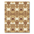 Earthy Tan Abstract Geometric Repeat Rug