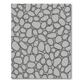 Quaint Pebble Arrangement Gray Rug